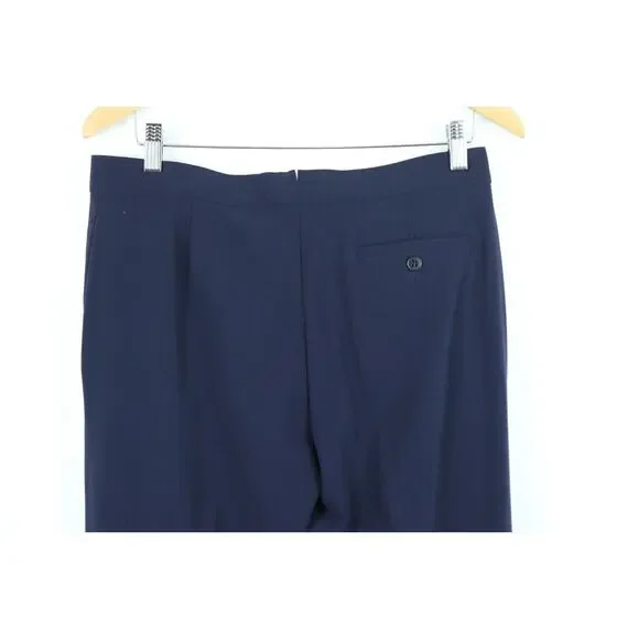 Ralph Lauren Black Label Vintage Navy Blue Dress Pants Size 10 Vintage 90s Wool - Picture 8 of 10